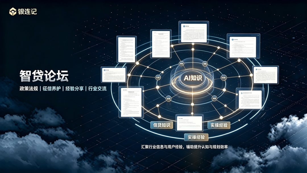 智贷论坛 · 政策法规 征信养护 经验分享 行业交流